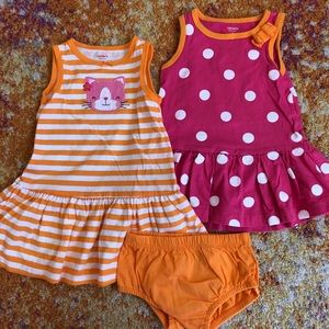 Carter’s Girl’s Polka & Stripe Dresses | 9 months